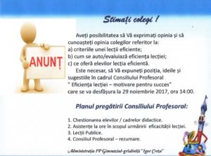 ANUNȚ !!! (pentru cadrele didactice)