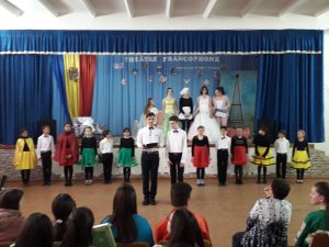 26.03.2019 Theatre Francophone ” Amoureux de la langue francaise ”. Participanți: 9 instituții din r. Cahul. Elevii noștri au luat premiul I. Bravo, dn. Rusandu Tina