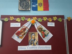 Astăzi, 24.10.2019, cu întraga instituție am sărbătorit Hramul Cuvioasei Parascheva și a fost binecuvântată de Preotul Paroh al comunei Găvănoasa – Sercrieru Vasile