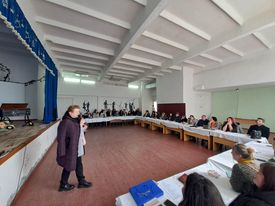 La data de 21 februarie 2023, a fost o zi deosebită și emotivă pentru întreg colectivul din IP Gimnaziul – grădiniță ”Igor Crețu” din comuna Găvănoasa și oaspeții prezenți, în cadrul căreia s-a organzat și desfășurat Seminarul raional instructiv – formativ al profesorilor de educație muzicală din întreg raionul Cahul, centrat pe subiectul ”Tehnologii de cunoaștere a muzicii în activități de cânt și audiții muzicale”. În cadrul acestui eveniment s-a desfășurat o lecție demonstrativă în clasa a VIII-a de către Fedosova Oxana, profesor de educație muzicală, în baza subiectului ”Muzica de film” și o activitate extracurriculară ”Școala mea, a doua casă!” în cadrul căreia au participat elevii gimnaziului.