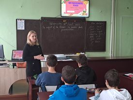 O altă lecție publică deosebită desfășurată prin intermediul metodelor interactive a avul loc la data de 13 aprilie 2023 la limba engleză în clasa a VI-a cu subiectul ”My favorite food” responsabilă fiind Dna Ivasenco Marianna, profesor.